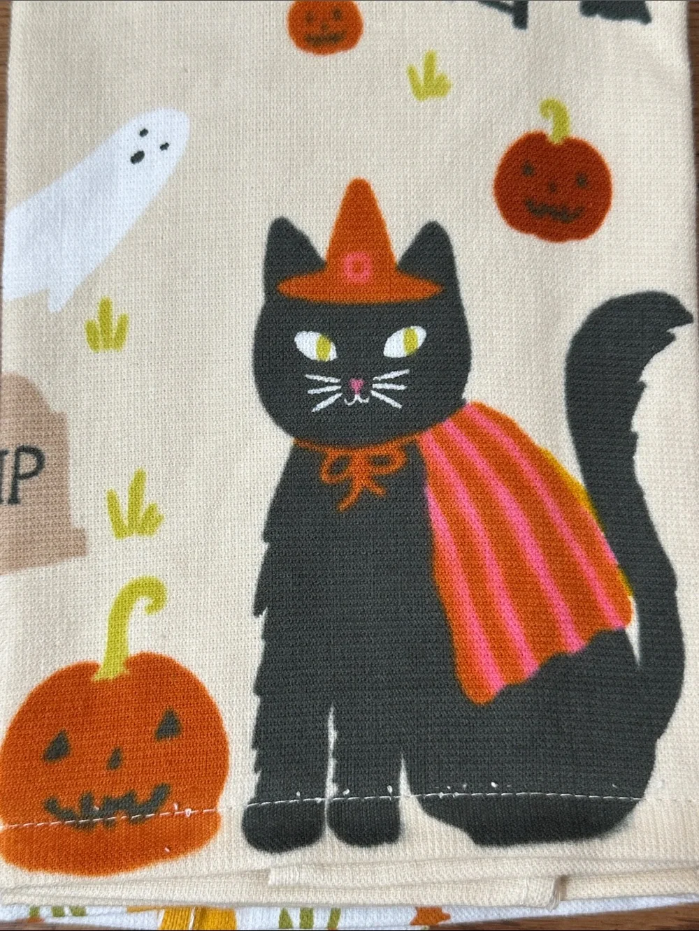 Celebrate Together Halloween Kitchen Towel Set - White, Black, Orange